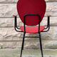 Fauteuil de bureau en métal bois et skaï 1950