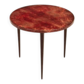 Table en parchemin Aldo Tura basse, 1950
