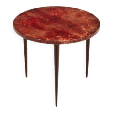 Table en parchemin Aldo Tura basse, 1950