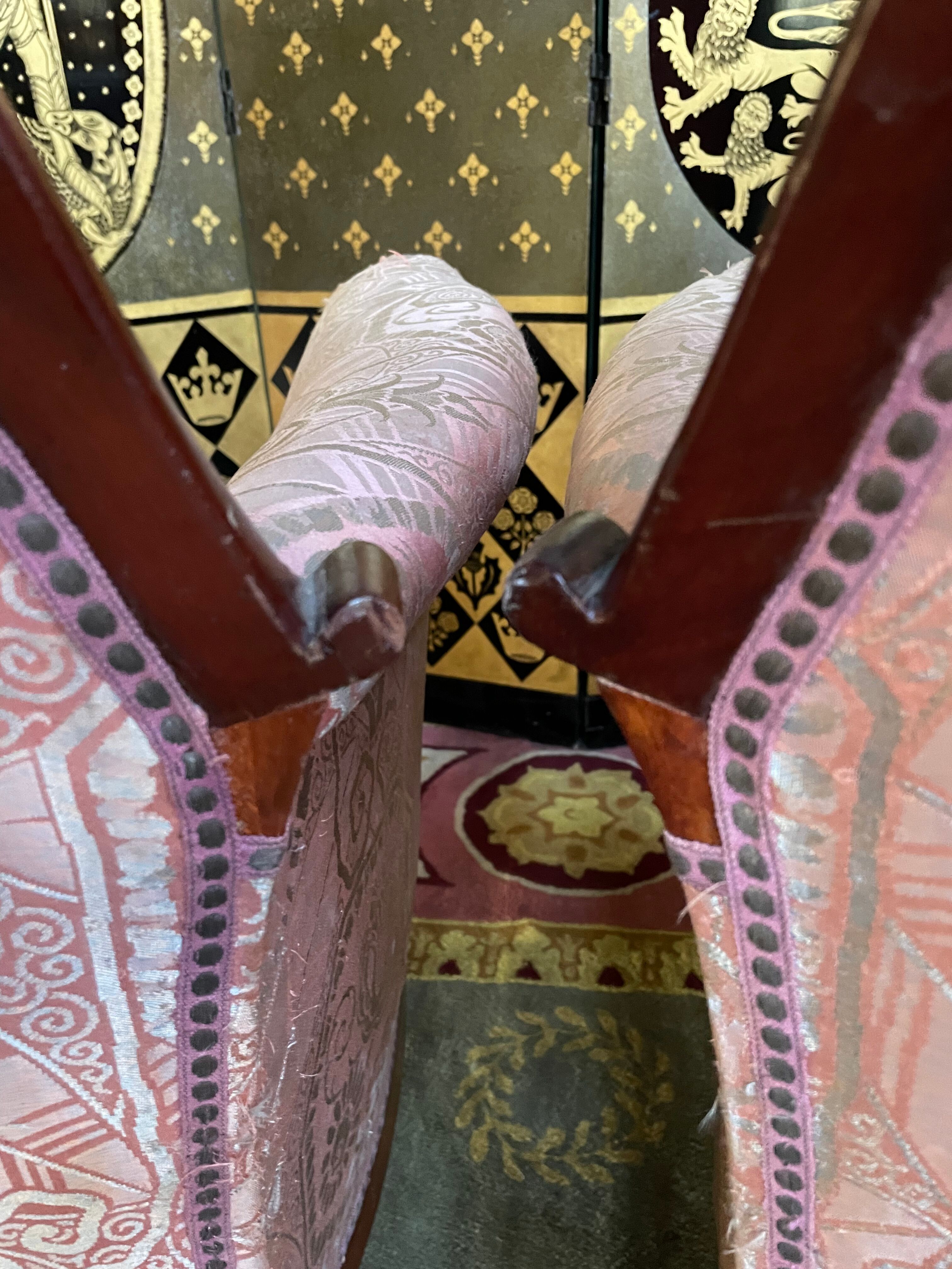 Pair of shepherdess armchairs Art Deco era