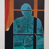 Mathon: Homage to Magritte, original signed lithograph