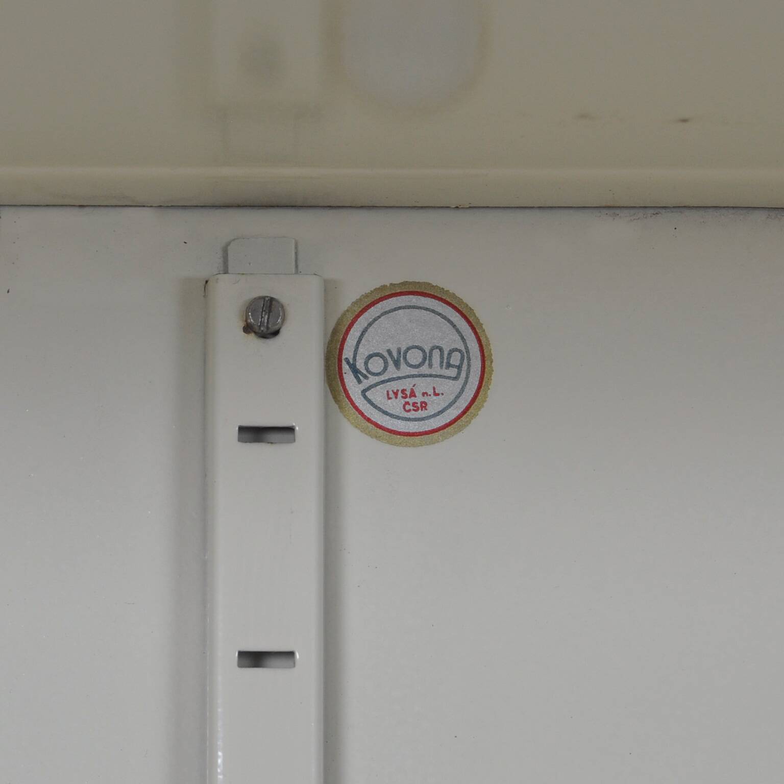 Iron medical showcase of kovona, 1950's