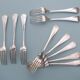 10 Christofle silver metal forks