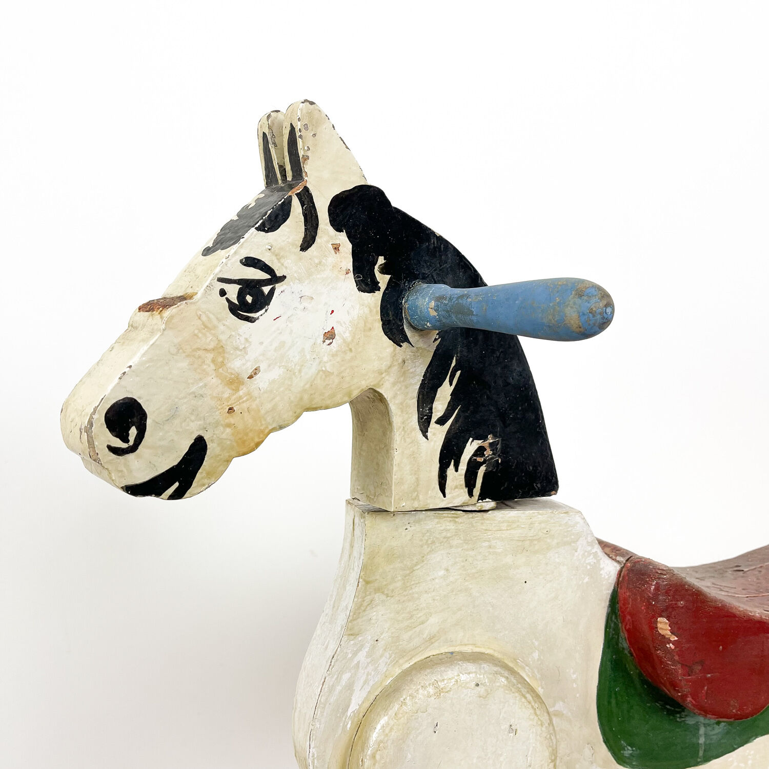 ntique tricycle en bois cheval cheval-vélo