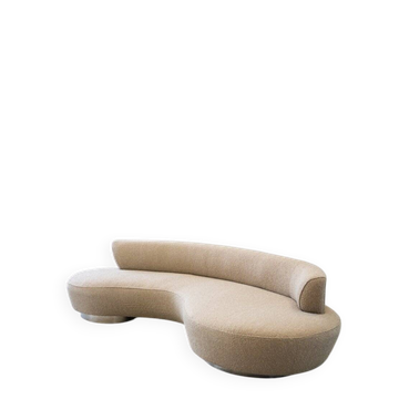 Serpentine sofa attributed to Vladimir Kagan for Divano, 1970s