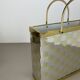 Rare hollywood regency paul evans style bicolor magazine holder, italy 1970