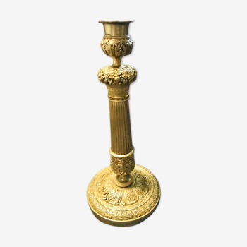 Former 19th century bronze candlestick