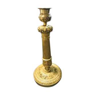 Former 19th century bronze candlestick