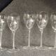 set of 5 crystal wine glasses by Anna Ehrner