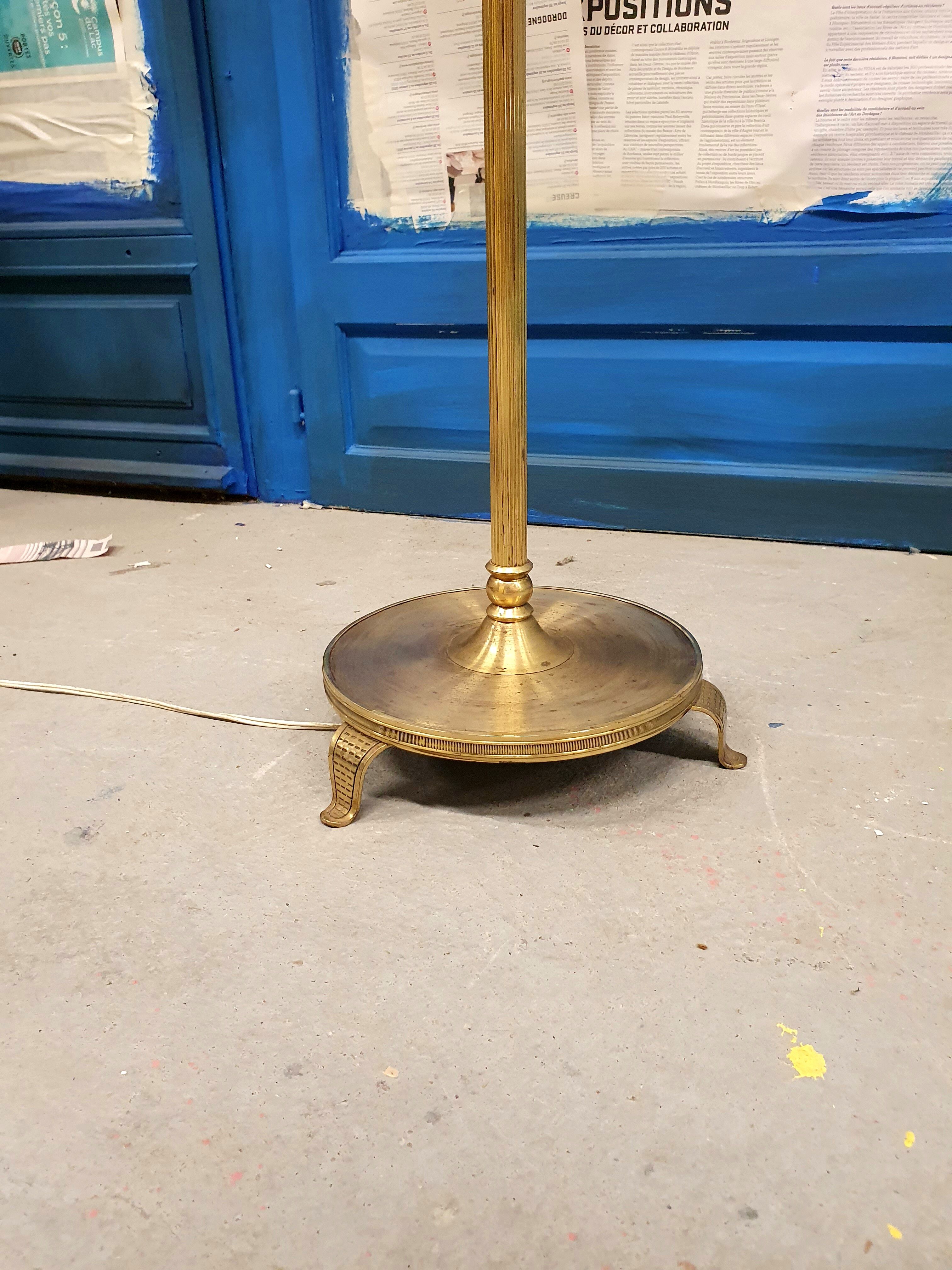 Brass lamppost
