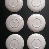 6 Gien cheese plates