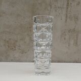 Geometric glass and crystal vase