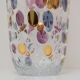 Vintage glass vase by Glasswork Novy Bor 1950's