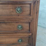 Louis XVI chest of drawers in walnut, 19th century