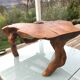 Brutalist teak root coffee table