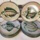 Series of 10 flat plates robert picault - 60s - fish series