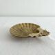 Vintage bronze shell ashtray