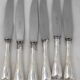 Christofle Marly, 6 table knives, silver-plated, in excellent condition.
