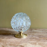 Glass "diamonds" globe lamp