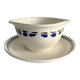 Longchamp ironstone gravy boat, Arlette model, 1950s
