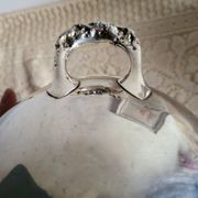 Silver-plated metal planter pot