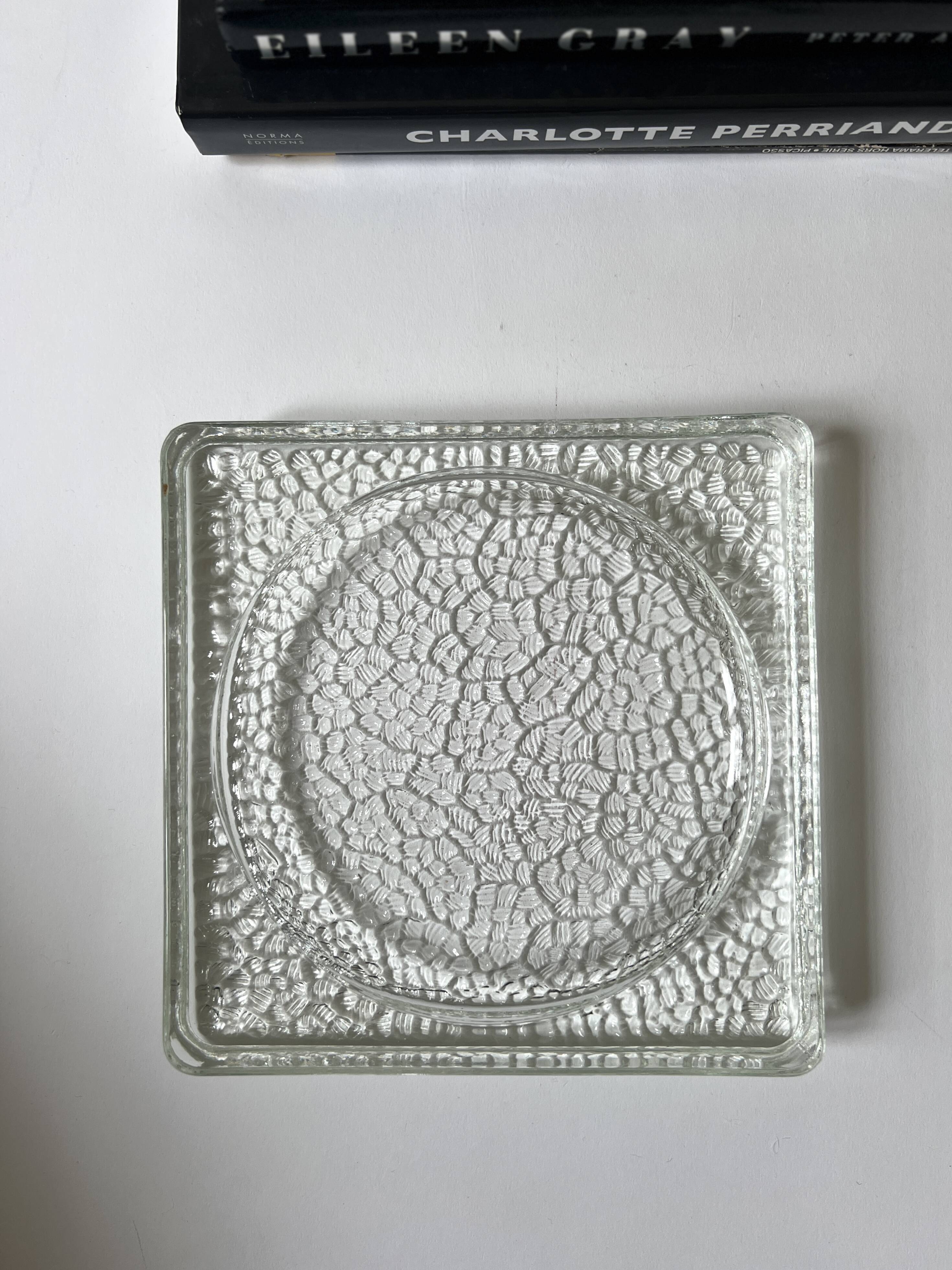 Ashtray / glass pocket tray Nevada attributed to Perriand Corbusier