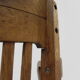 Oak office chair with spring mechanism and armrests