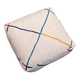 Azilal Kilim Moroccan Berber Pouf - 100% Wool and Cotton - Handwoven Floor Cushion