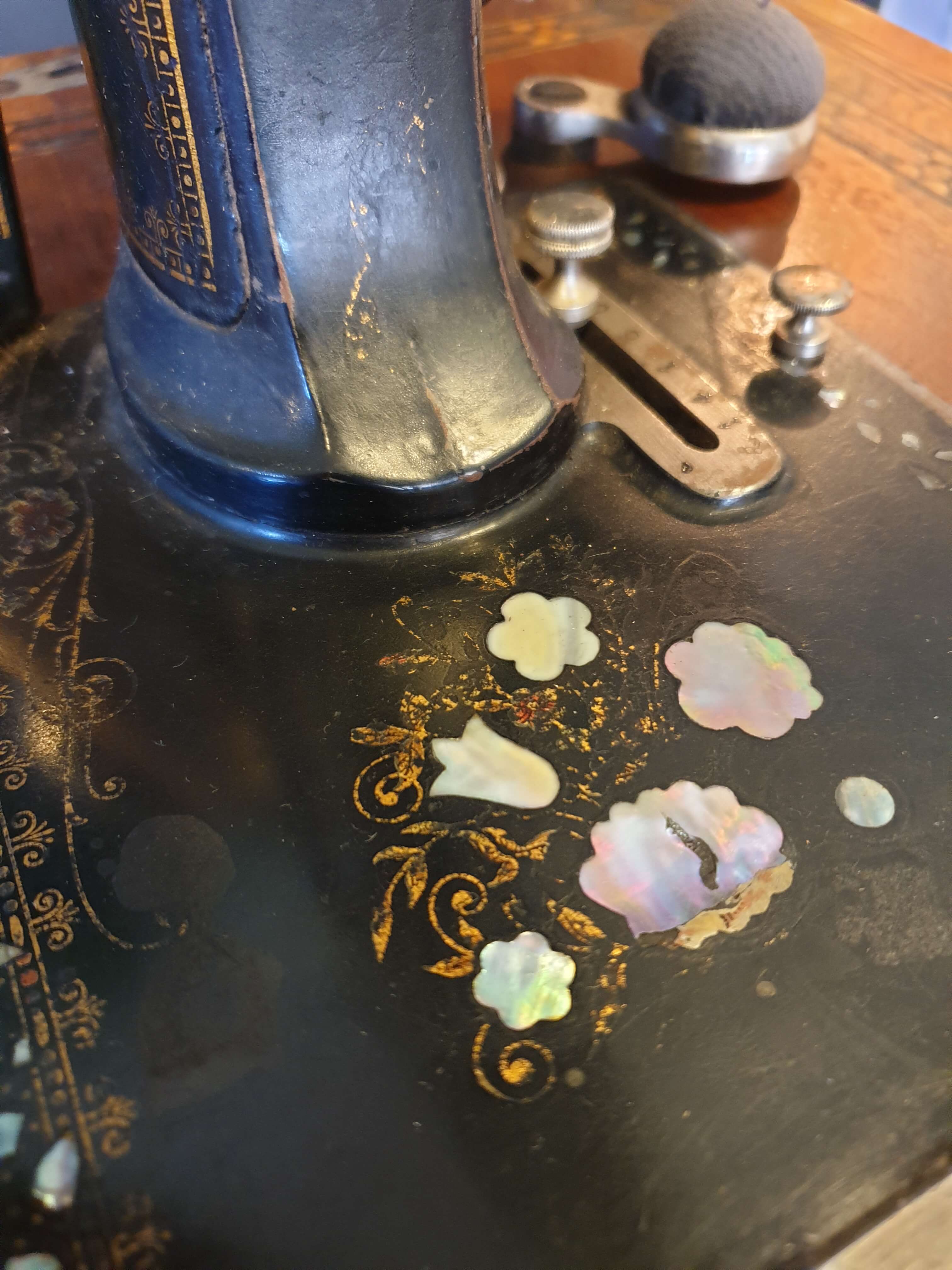 Old gritzner sewing machine