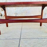Teak coffee table in Scandinavian style, circa 1960s.