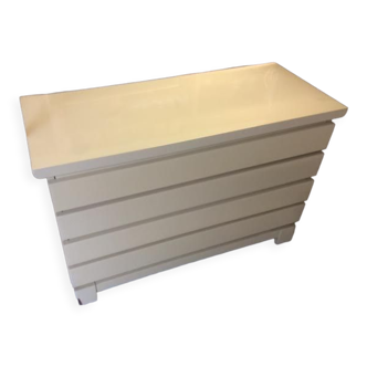 Commode 2 tiroirs beige