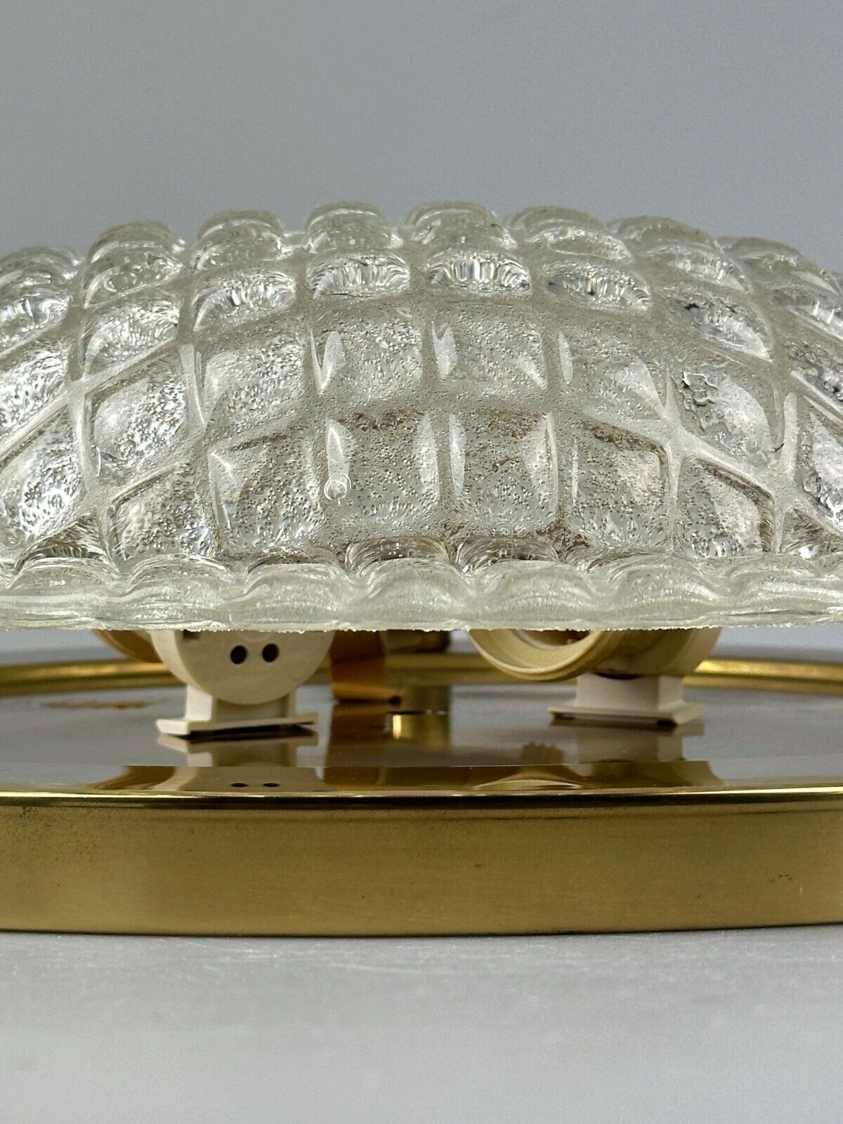 60s 70s Plafoniere ceiling lamp by Fischer Leuchten Germany Space Age