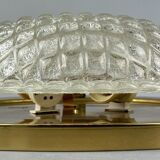 60s 70s Plafoniere ceiling lamp by Fischer Leuchten Germany Space Age