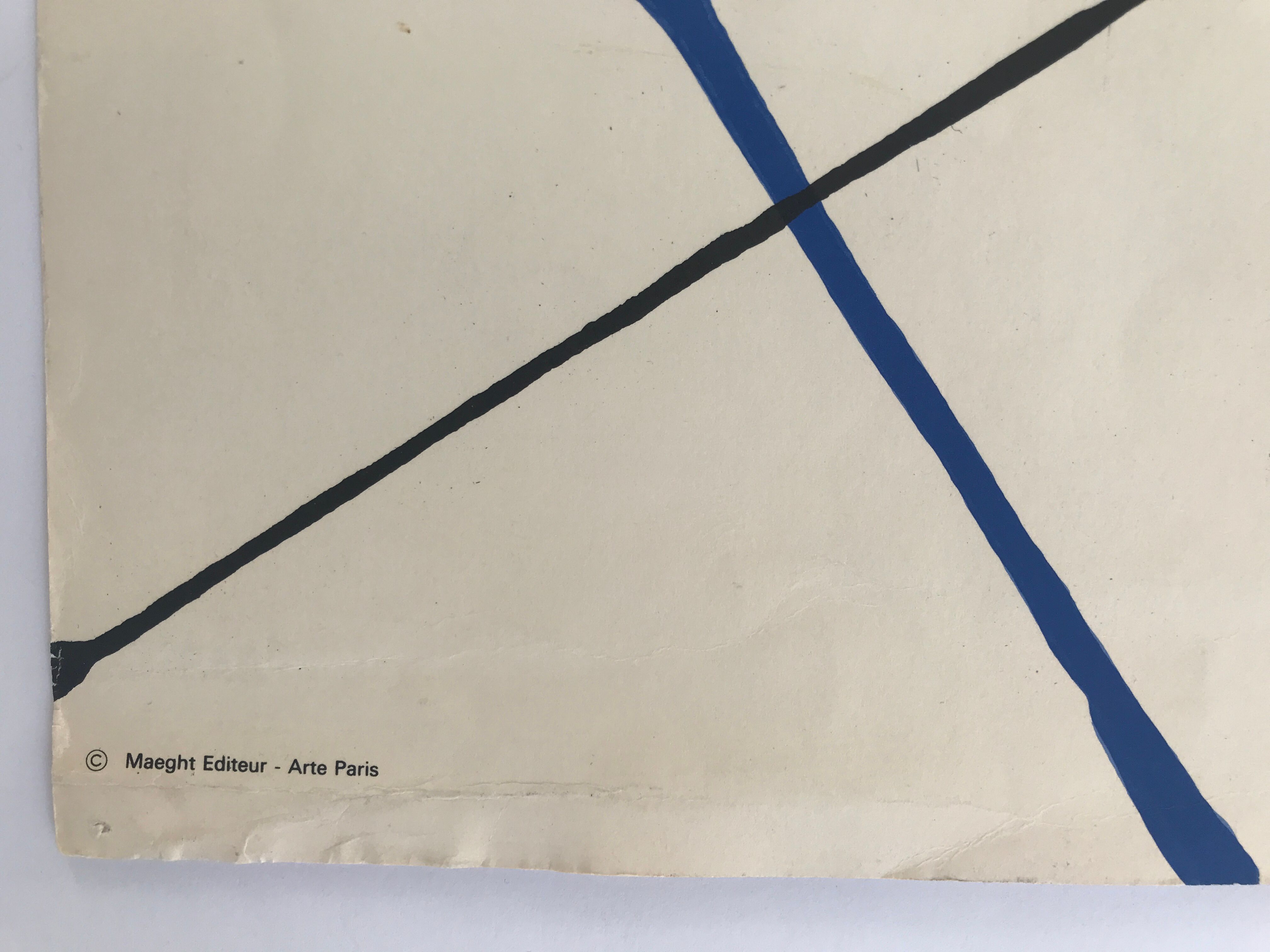 Original poster by Alexander Calder, Galerie Maeght, 1968