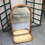 Rattan mirror 40x65cm