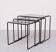 Black Metal frame Nesting tables German 1970s