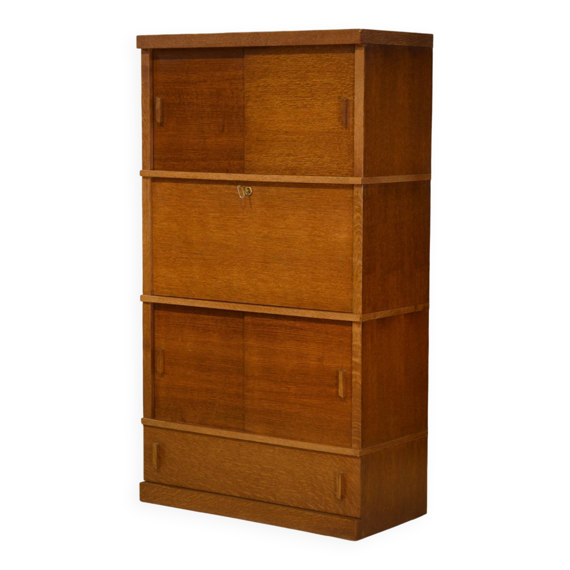 Armoire secrétaire en chêne 1980’s