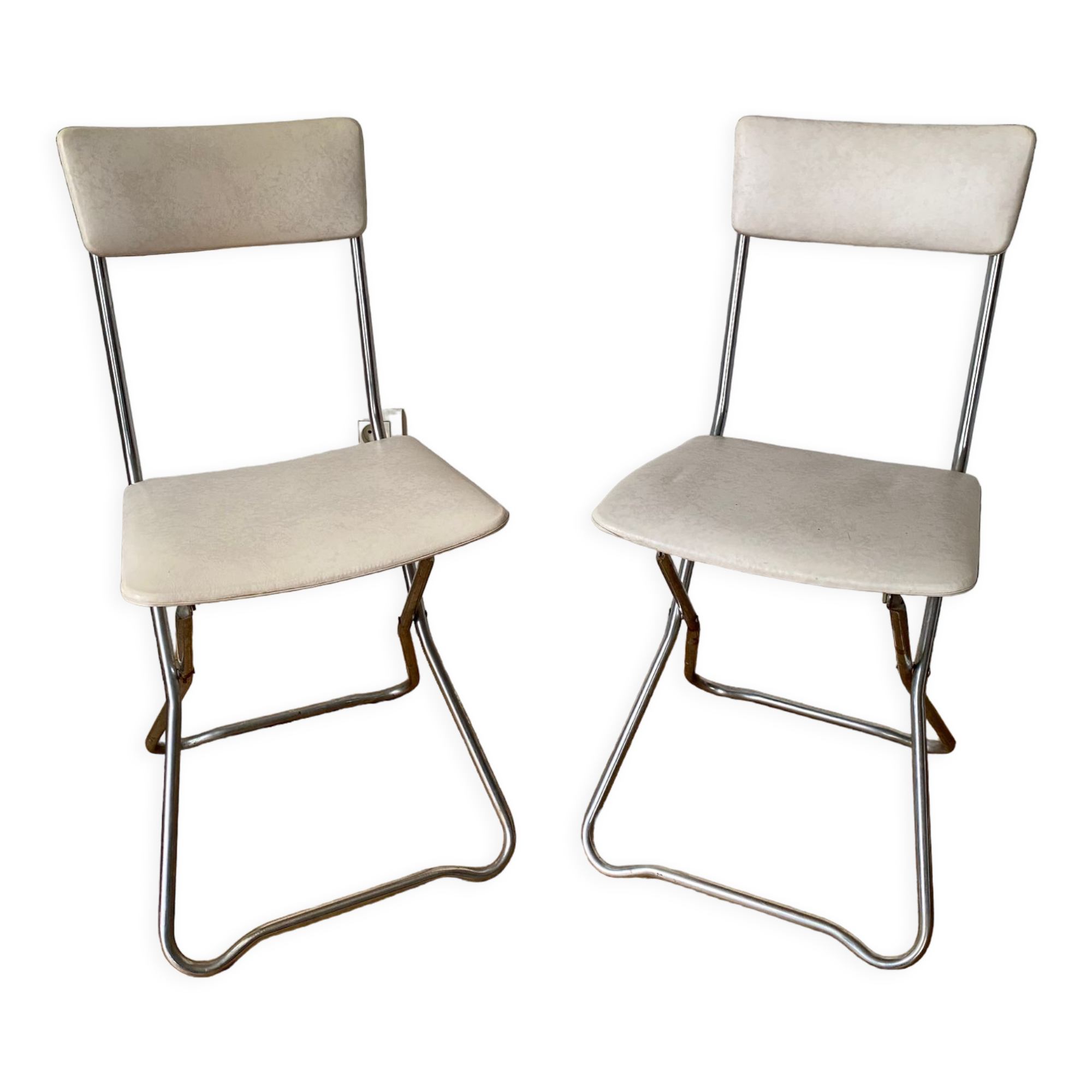 Soudexvinyl folding chairs 1970