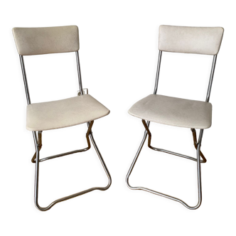 Soudexvinyl folding chairs 1970
