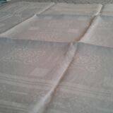 5 Towels Damask fabrics linen/Silk .embroidered monogram