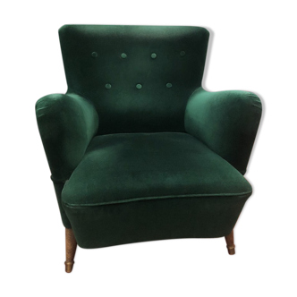 Velvet armchair 50s-60s