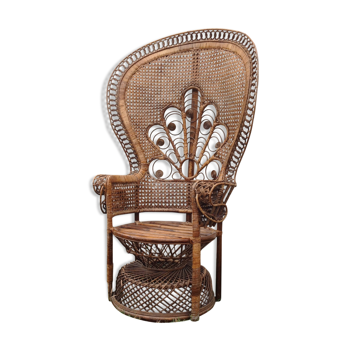 Fauteuil rotin Peacock Emmanuelle