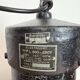 Large Industrial Factory Black Pendant Lamp with Cast Iron Top, 1950s