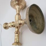 Pair of brass candlesticks