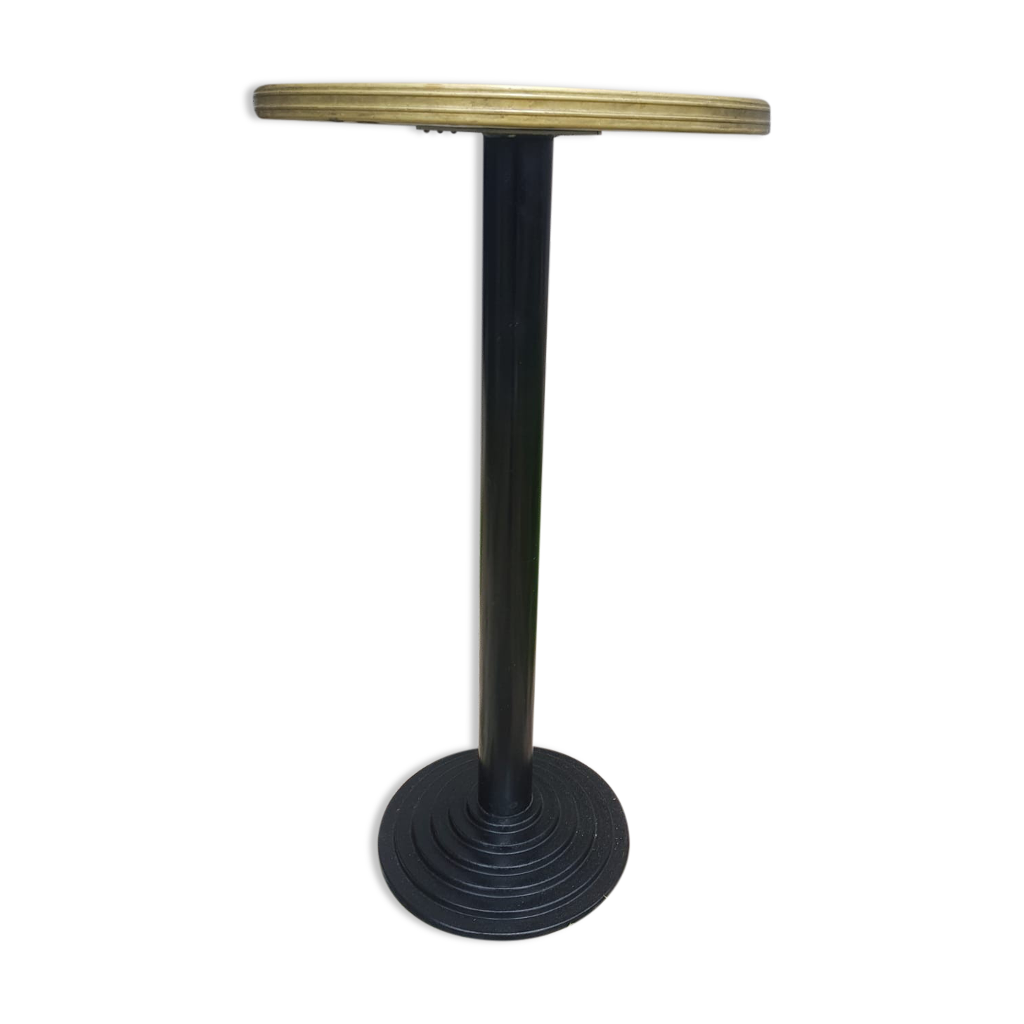 Ancient table eat standing art deco pied fonte noir - vintage formica plateau
