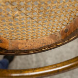 Curved wooden chair manual canning 1900