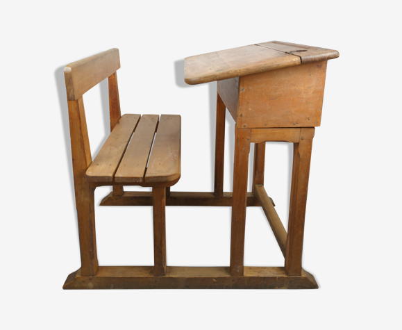 Wooden school desk
