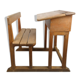 Wooden school desk