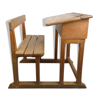 Wooden school desk