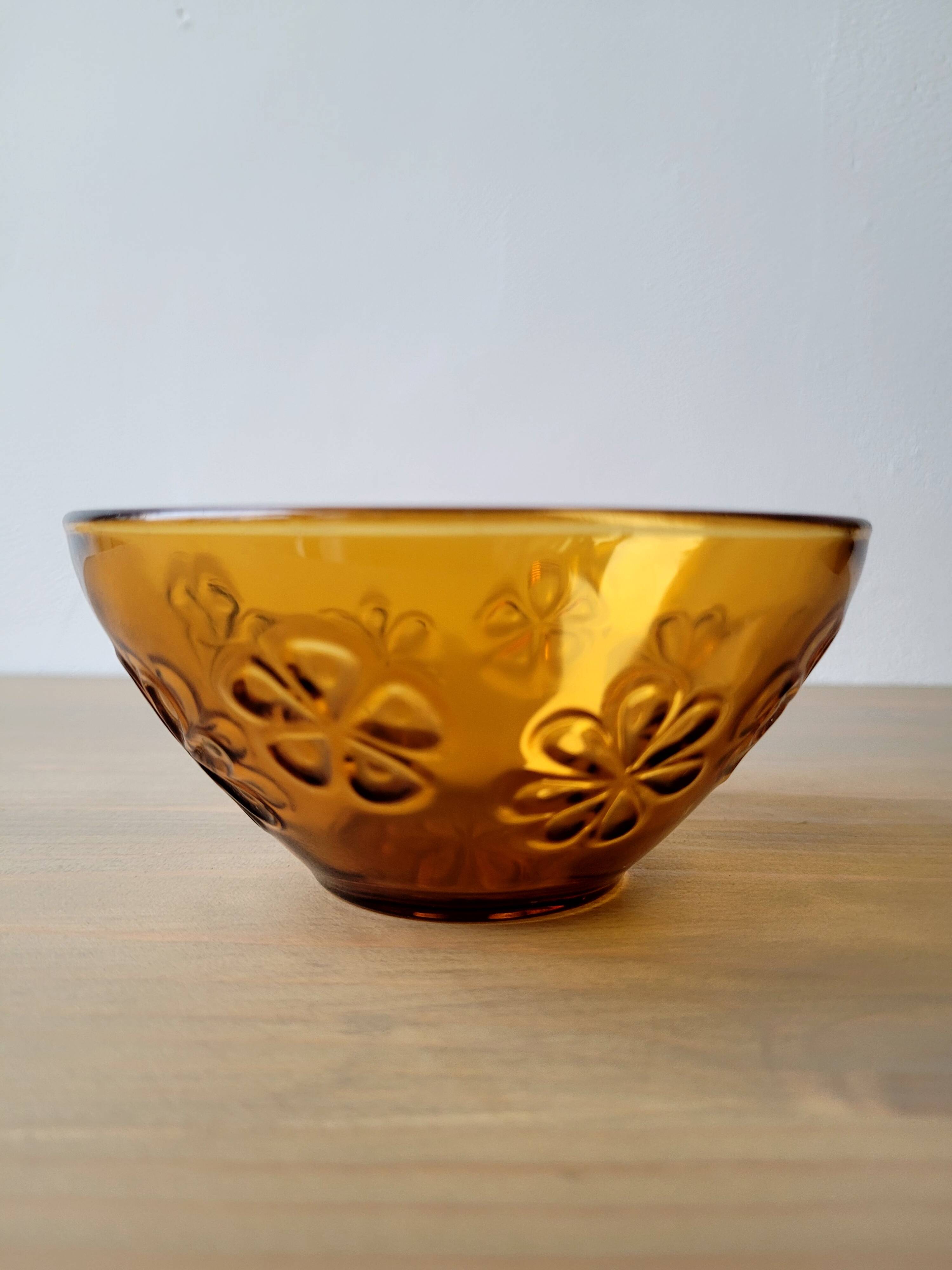 Bols en verre ambré